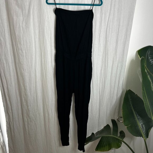 Aritzia cotton jump suit azure skies Size L Black - Picture 2 of 3